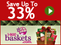 Holiday Salel! Save up to 33% on our Great Gifts at 1800baskets.com - 120x90