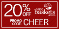 Save 20% on select Mother's Day Gift Baskets, Chocolates, Fruits, Spa Gifts, Sweets, Treats, and more from 1800baskets.com! (Offer ends 5/12/13) Use promo code MDAYBSKT20
