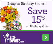 Truly Original ways to Brighten Winter Days. Save 15% off Flowers and Gifts at 1800flowers.com! Use Promo Code: HAPPYBDAY15 at checkout.