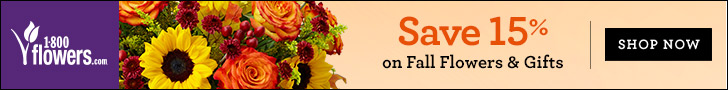 Save 15% on Spring Flowers and Gifts at 1800flowers.com and be the reason they...smile! Use Promo Code SAVEFFTN at checkout.
