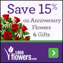 Celebrate Summer Love and Send Anniversary Smiles! Save 15% on truly original flower arrangements & gifts, only at 1800flowers.com! Use Promo Code: SVFFTN at checkout.