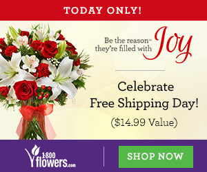 Share the Joy of Christmas! Save Up to 50% on Flowers and Gifts at 1800flowers.com.