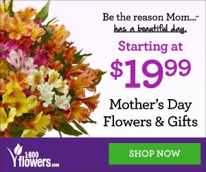 Mother's Day Flowers & Gifts starting at $19.99 only at 1800flowers.com (Offer Valid 04/20/2015 to 05/10/2015)