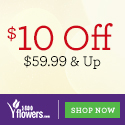 Celebrate Summer with a Smile! Save $10 on orders of $59.99 or more on Flowers & Gifts at 1800flowers.com. Use Promo Code FLW59 at checkout.