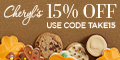 Save 15% on select Valentine's Day Gifts - Gifts for her, Gifts for him, Chocolates cookies, Gift Tower, Gift Tins, and more from Cheryls.com! ($50 max. discount - valid until 2/14/13) Use promo code VDAY15