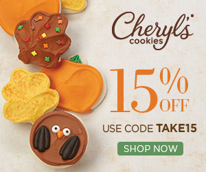Save up to 15% off on select items of our delicious cookies and treats from Cheryls.com! Use promo code TAKE15