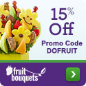 Save 15% on select original fresh fruit arrangements from FruitBouquets.com! Use promo code: DOFRUIT