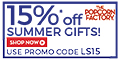 Save 15% on our premium Gourmet Popcorn, Snack Assortments, Gift Tins, Towers, Samplers and more at ThePopcornFactory.com! (offer valid until 12/31/13) Use promo code LS15