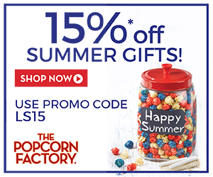 Be Thanksgiving ready and save 15% on Thanksgiving Treats to share with your family + friends at ThePopcornFactory.com! Use code LS15 at checkout!