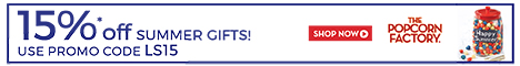 Save 15% on our premium Gourmet Popcorn, Snack Assortments, Gift Tins, Towers, Samplers and more at ThePopcornFactory.com! (offer valid until 06/30/14) Use promo code LS15