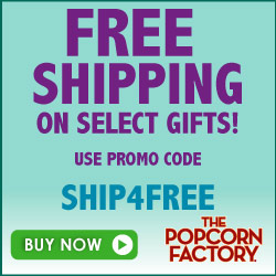 Happy Halloween! Save 15% off entire purchase of our Tasty Halloween Treats from ThePopcornFactory.com! (Valid until 10/31/13) Use promo code SCARY15