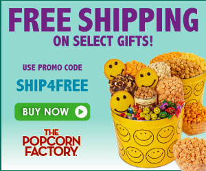 Happy Halloween! Save 15% off entire purchase of our Tasty Halloween Treats from ThePopcornFactory.com! (Valid until 10/31/13) Use promo code SCARY15