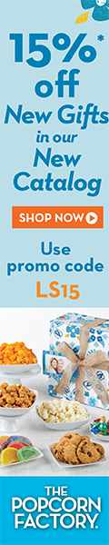 Save 15% on popcorn and treats from ThePopcornFactory.com! Use code: LS15