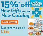 Holiday Season Sale! Shop now and Save 15% off Delicious Popcorn Gift Tins, Towers, Baskets, and more available at ThePopcornFactory.com! (valid until December 31, 2013) Use promo code JINGLE15