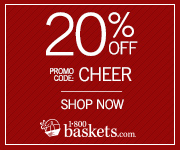Save 20% on our delicious Easter Gift Baskets, sweet chocolates, cuddle bunny gifts, and more from 1-800-Baskets (Offer ends 4/20/13) Use promo code BUNNY20