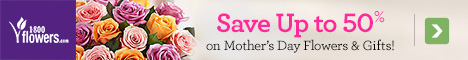 Make her home the happiest place to be this Mother's Day & Send your heartfelt appreciation when you Save Up to 50% off Flowers & Gifts!