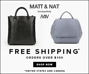 Get Free Shipping on all orders of $100 or more at Matt & Nat! (USA and Canada only)