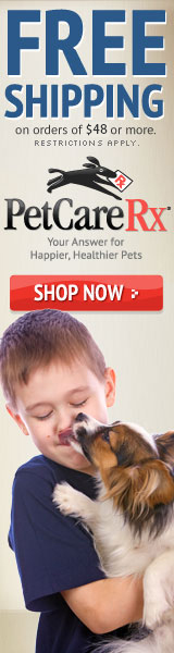Get FREE SHIPPING on all orders over $48 at PetCareRx.com!