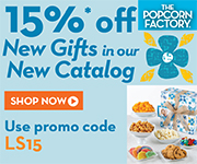 Holiday Season Sale! Shop now and Save 15% off Delicious Popcorn Gift Tins, Towers, Baskets, and more available at ThePopcornFactory.com! (valid until December 31, 2013) Use promo code JINGLES15